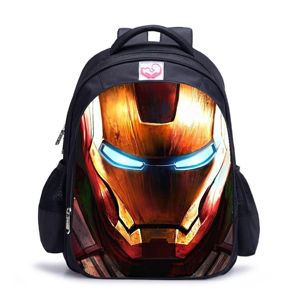 Marvel Iron Man Waterproof Backpack Large Capacity Schoolbag For Kids