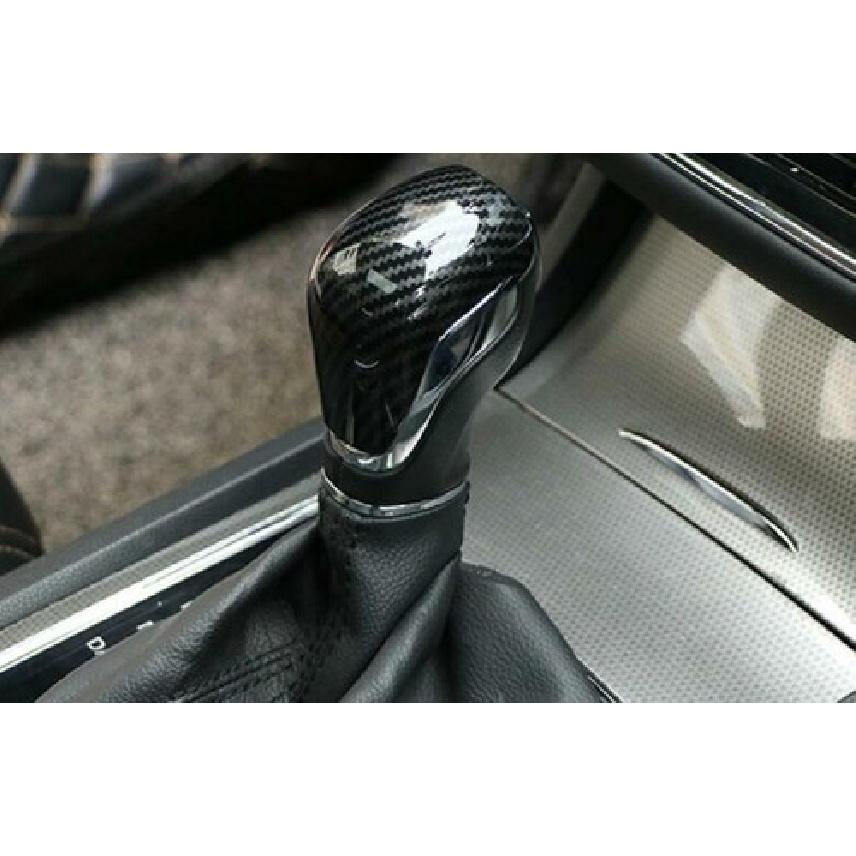 Carbon Fiber Central Console Gear Shift Knob Trim Fit For Chevrolet Blazer 19-21
