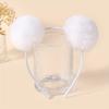 Novel And Cute Candy Colored Pom-Pom Headbands, Faux Rabbit Plush Hair Accessories for Festive Outfits.