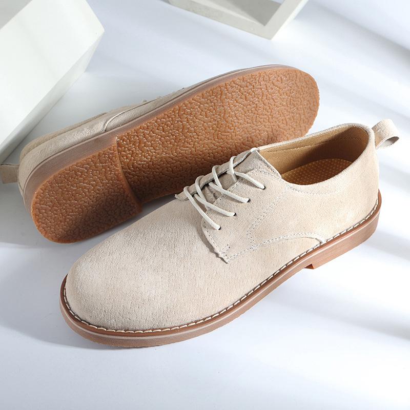 2025 autumn and winter large size new low-top lace-up men's casual small leather shoes youth trend shoes men