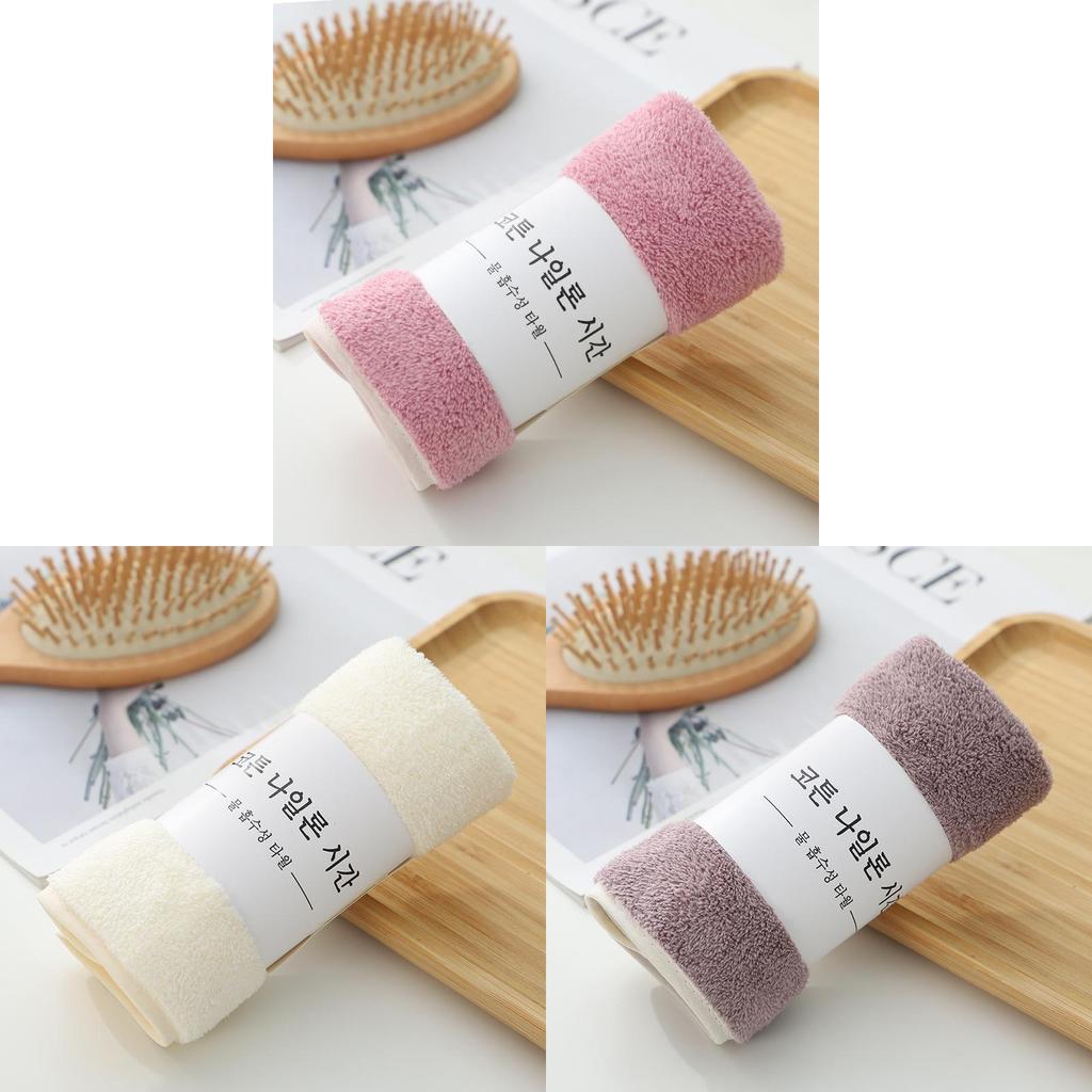Coral Fleece Towel With High Density Plush Material For Home And Travel Use