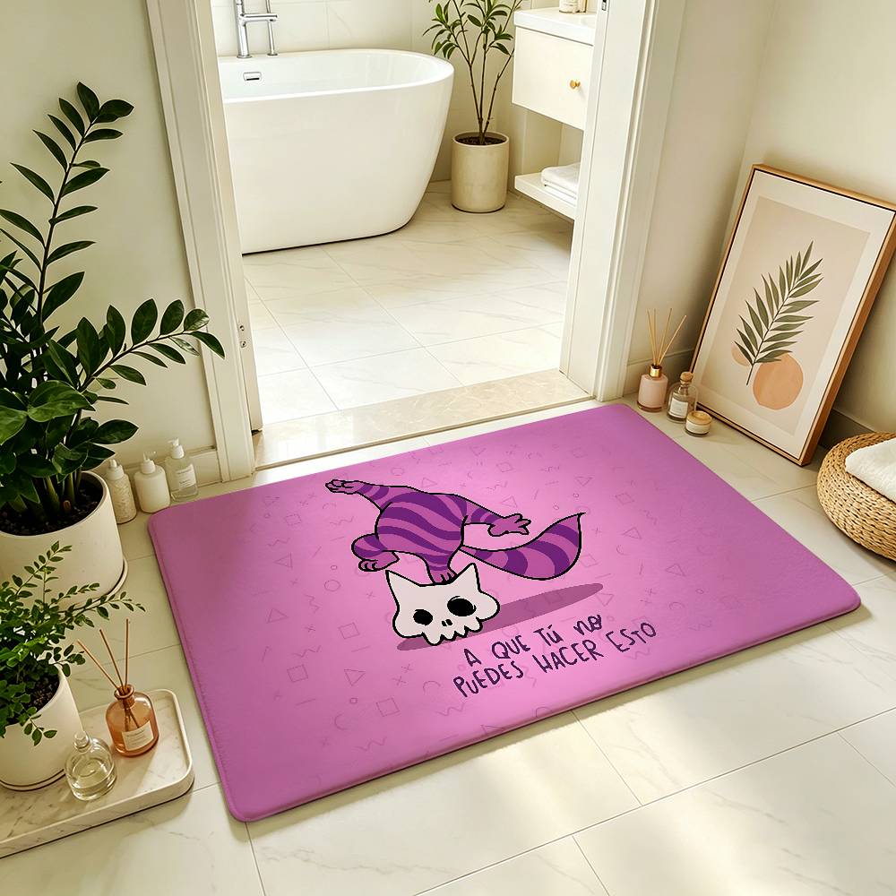 Anime C-cheshire-cat Cute Carpet Bathroom Anti-slip Mat Door Mat Home Decoration Mat Entrance Door Mat Scratch-resistant DoorMat