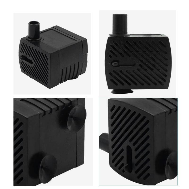 3/5/10/16/25/35/45W EU 220v Submersible Water mirco Pump for Water Gardens Hydroponic Systems Aquarium Tabletop Fountains Pon