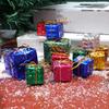 60/6Pcs Christmas Mini Ornaments Foam Gift Boxes Xmas Tree Hanging Pendants New Year Gifts For Xmas Party Decorations Supplies