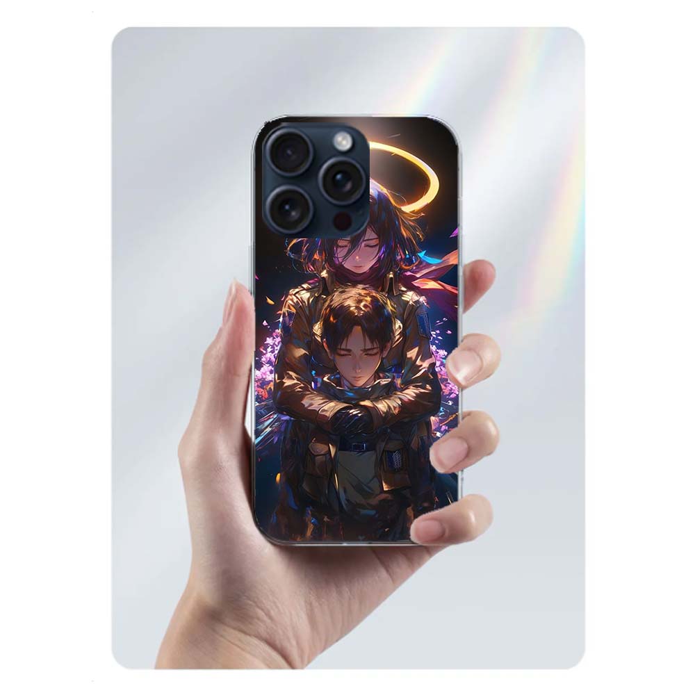 Character MIKASA Clear Phone Case For Iphone 17 Air 16 Pro Max 15 Pro 14 Plus 17E 16E 11 13 12 Mini Cover Cases Fundas Cell TPU