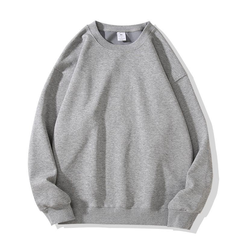 Unisex Heavyweight Cotton Blend Long Sleeve Crew Neck Sweatshirt