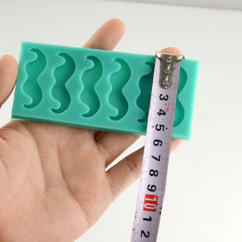 Moustache 3D Reusable Silicone Mold Fondant Icing Cake Candy Cookie Baking Mat