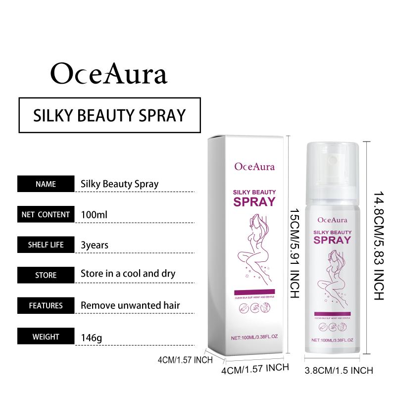 Smooth Skin Hair Removal Spray for Sensitive Areas Fast Acting Inhibitor for Unwanted Hair Men Women Body Care Routine