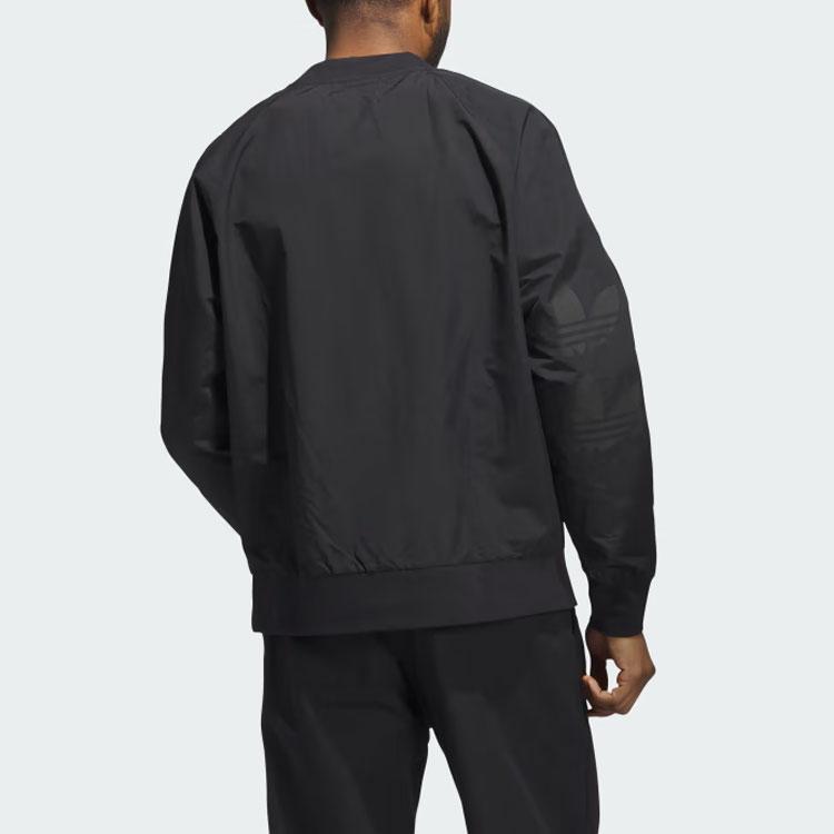 Adidas Originals Skateboarding Pullover Logo Print Loose Fit Crew Neck Long Sleeve Sweatshirt Unisex Sweatshirt Black IJ0990