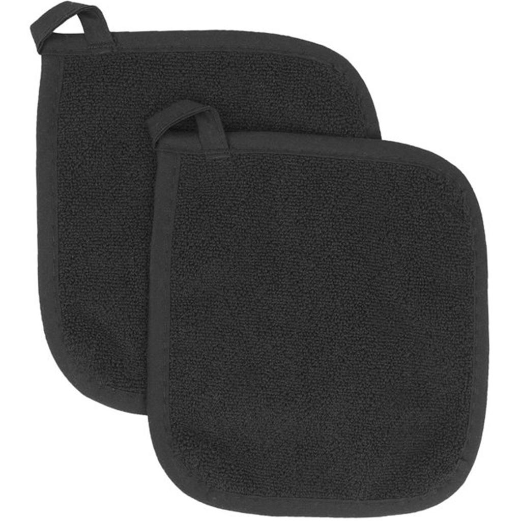 Cotton  Cloth Pot Holder Set Microwave Oven Gloves Kitchen High Temperature Anti-Scalding Thick Cotton Gloves  (Set Of 2), 13x6 Inch