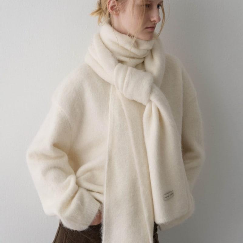 MOTIF FAÇADE Écharpe Douce Alpaga_4 couleurs