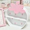 1Pcs Desktop Storage Rack Cute Strawberry Double-Layer Storage Cabinet Girly Heart Ornaments Hand-Made Display Box Storage Rack