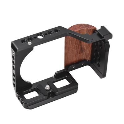 Andoer Camera Cage Aluminum Alloy Video Cage with Cold Shoe Mount 1/4 Inch & 3/8 Inch Threads