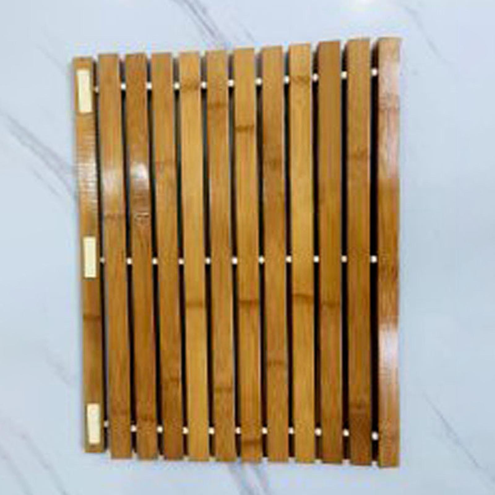 Бамбуковый деревянный коврик для ванной — фото 6