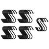 Takagi Small 100mm Black 45 Pieces Pieces X 15 TAKAGI Small Item Hanging Organizer Load Capacity 12kg Black Made In Japan S-Hook (3 Bags)