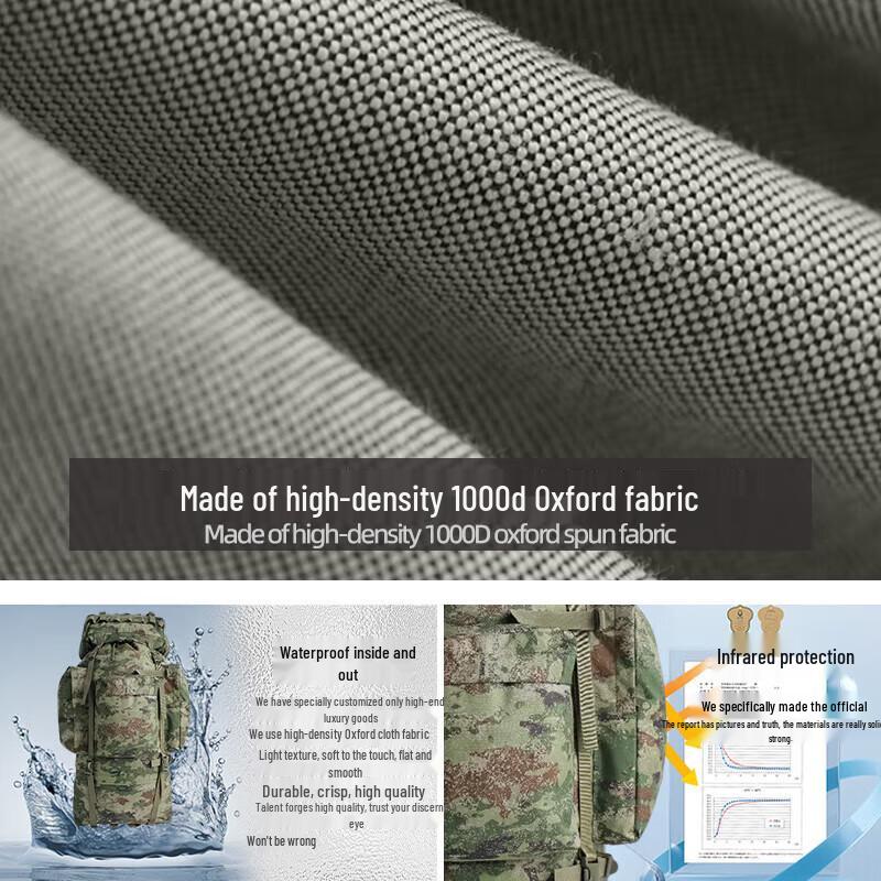 Jingong Tactical 110L Large-Capacity Hiking Backpack
