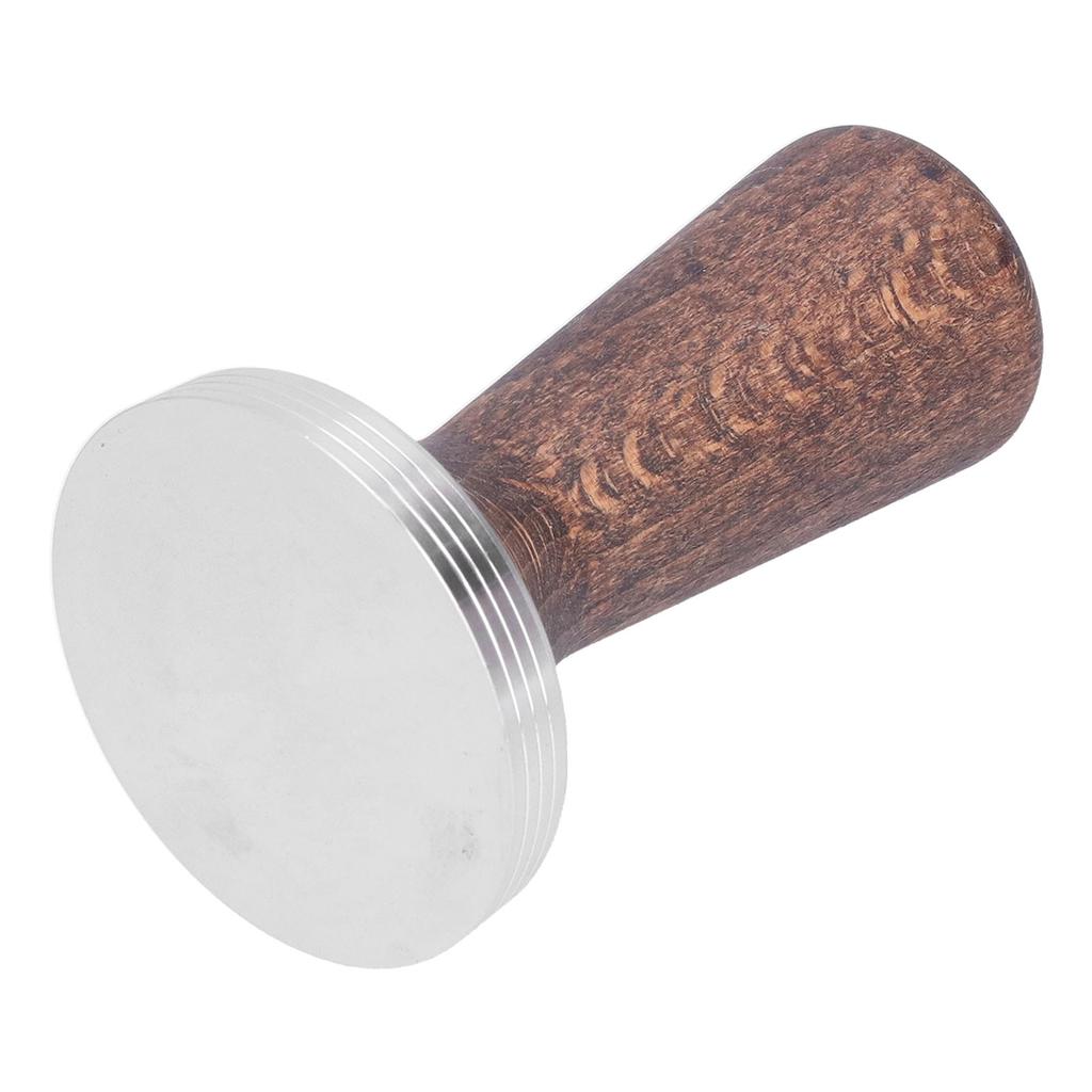 58mm Tamper Werkzeug Schwarznuss 304 Edelstahl Tragbarer Kaffeetamper für Zuhause Kaffeegeschäft