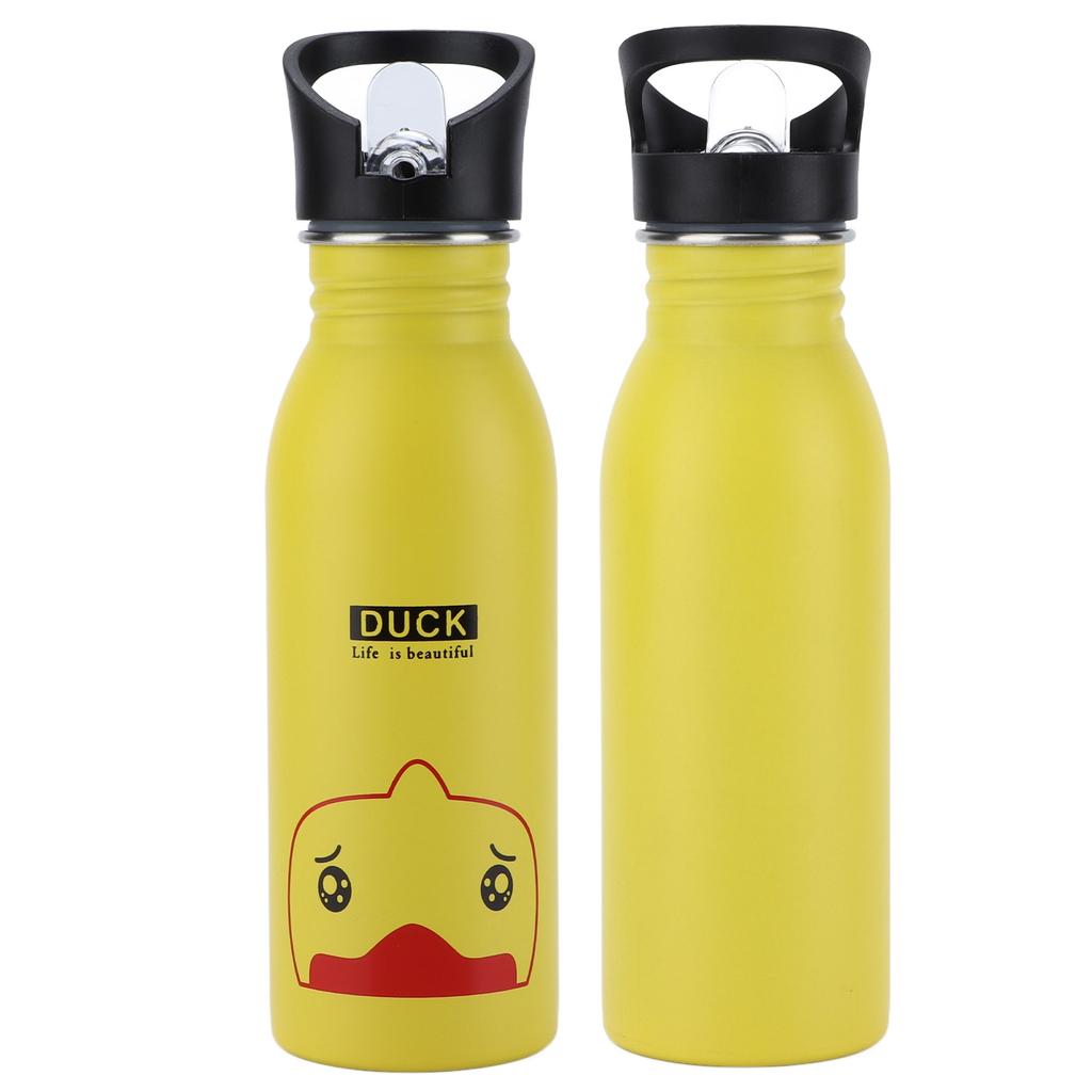 Sport-Wasserflasche aus Edelstahl 500 ml Niedliche vakuumisolierte Wasserflasche mit Saugmund für
