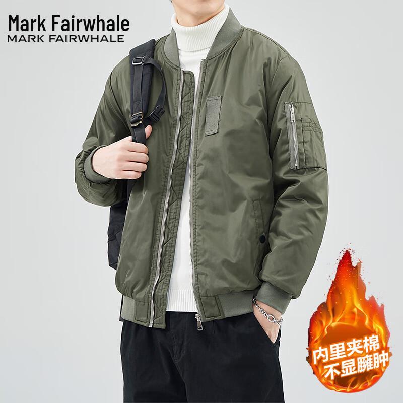

Mark Fairwhale Men s American Retro Baseball Padded Jacket L