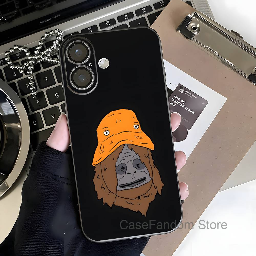 Sassy The S-Sasquatch Transparent gray Phone Case For iPhone 17,16,15,14,13,12,11,Pro,Max,Plus Magnetic Wireless Charging