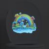 Cartoon Dream Rainbow Castle Children's Bathroom Toilet Home Decoration Wall Sticker Luminous Sticker Self-adhesive