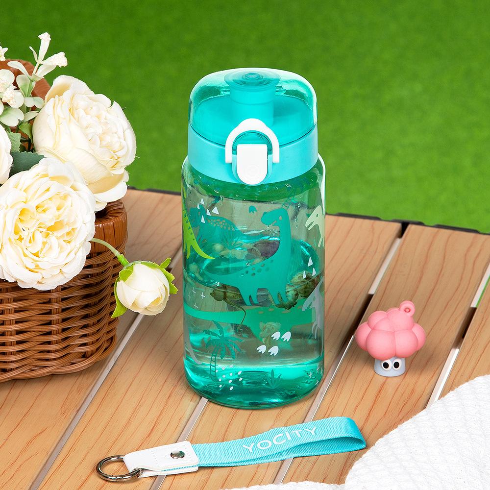 18.6oz Leakproof Cartoon Water Cup Portable Water Bottle With Rope Easy-to-Carry For Outdoor Travel Back to School Essentials