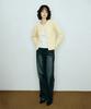 Aau Jacquard Tweed Cardigan_Light Yellow