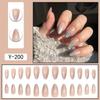 Pre-made Press-On Nails With Gradient Line Design Minimalist INS Style False Nail Tips Women