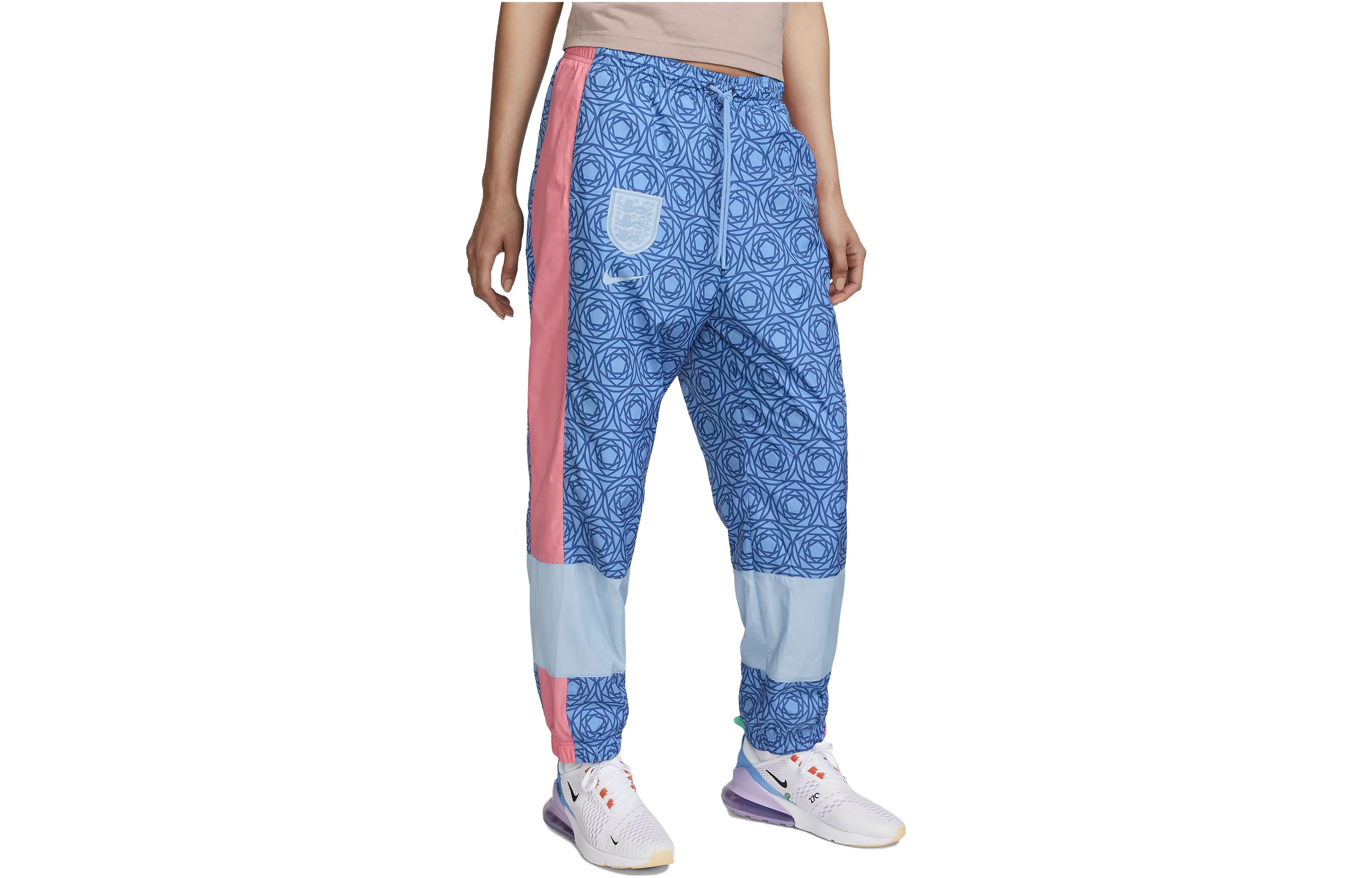 Nike Knitted Sweatpants Women s Sky Blue Moderate Cuffed Pants DX0609-462 L