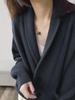 Women's High-End V-Neck Wool Cardigan - Thick, Loose, Trendy Sweater Coat for Autumn/Winter Fashion