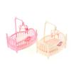 1/12 Dollhouse Simulation Mini Crib Baby Bed Model Bedroom Furniture Accessories For Dolls House Decoration Kids Toys Gift