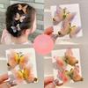 Girls' Handmade Three-dimensional Gradient Butterfly Hairpin Hairpin Antique Style Side Clip with Broken Bangs
