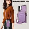 Crossbody Mirror Leather Wallet Case For Samsung Galaxy S24 Ultra S23 Plus S22 S21 S20 Note 20 A13 A14 A54 Cards Phone Cover