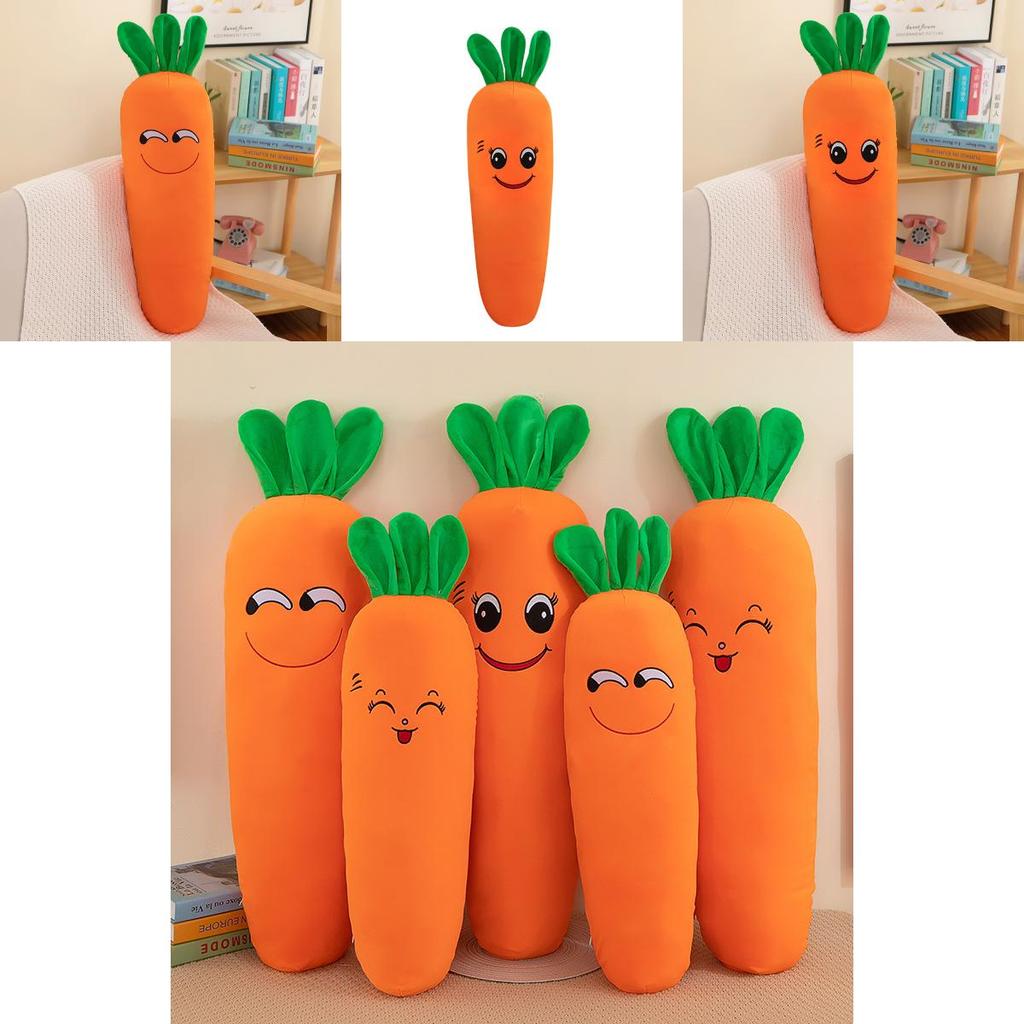 Cozy Carrot Plush Body Pillow Stuffed Toy Delightfully Soft And Washable