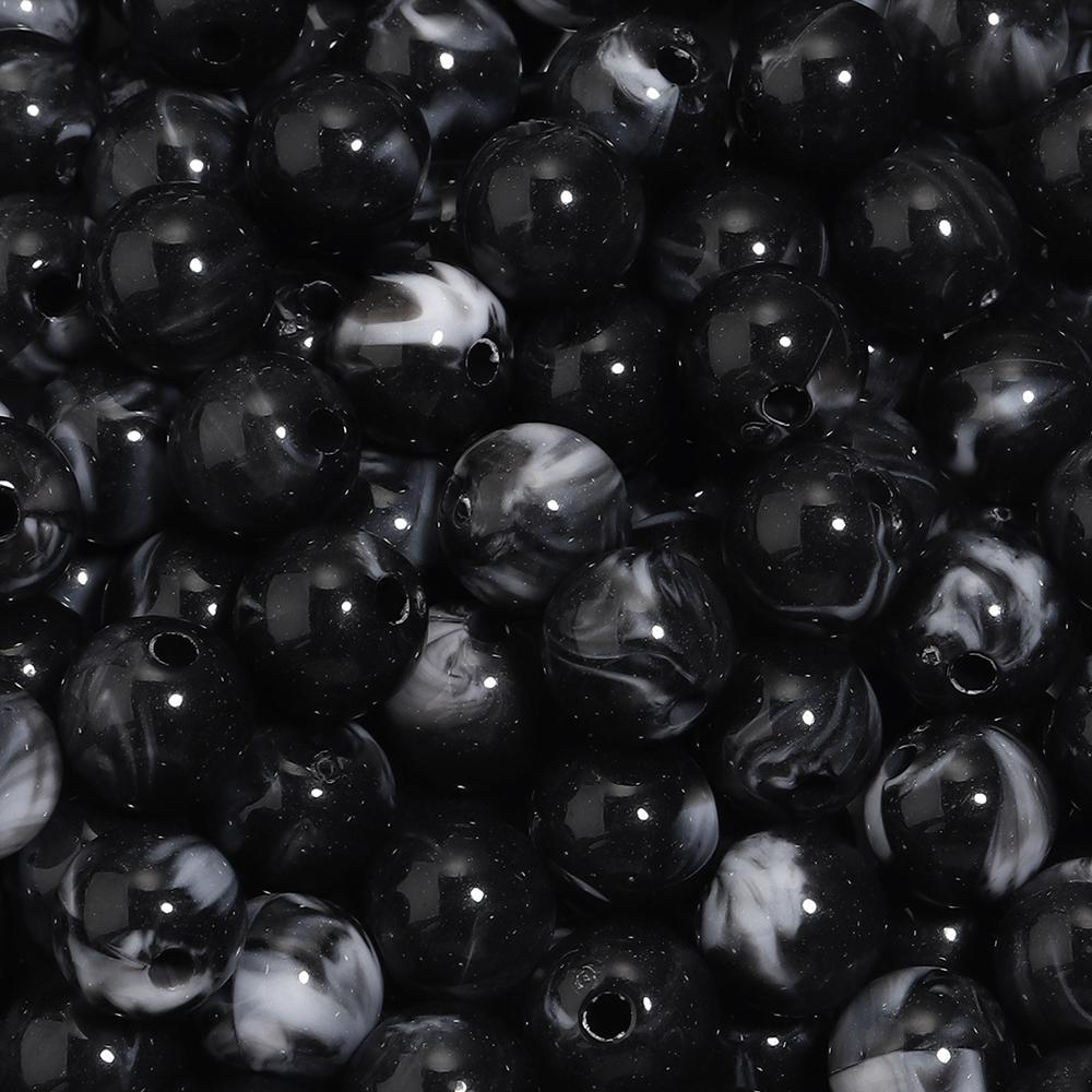 100pcs/lot 10mm Round Double Colors Acrylic Beads Loose Spacer Beads For Jewelry Making Diy Bracelet Necklace Charms Accessories