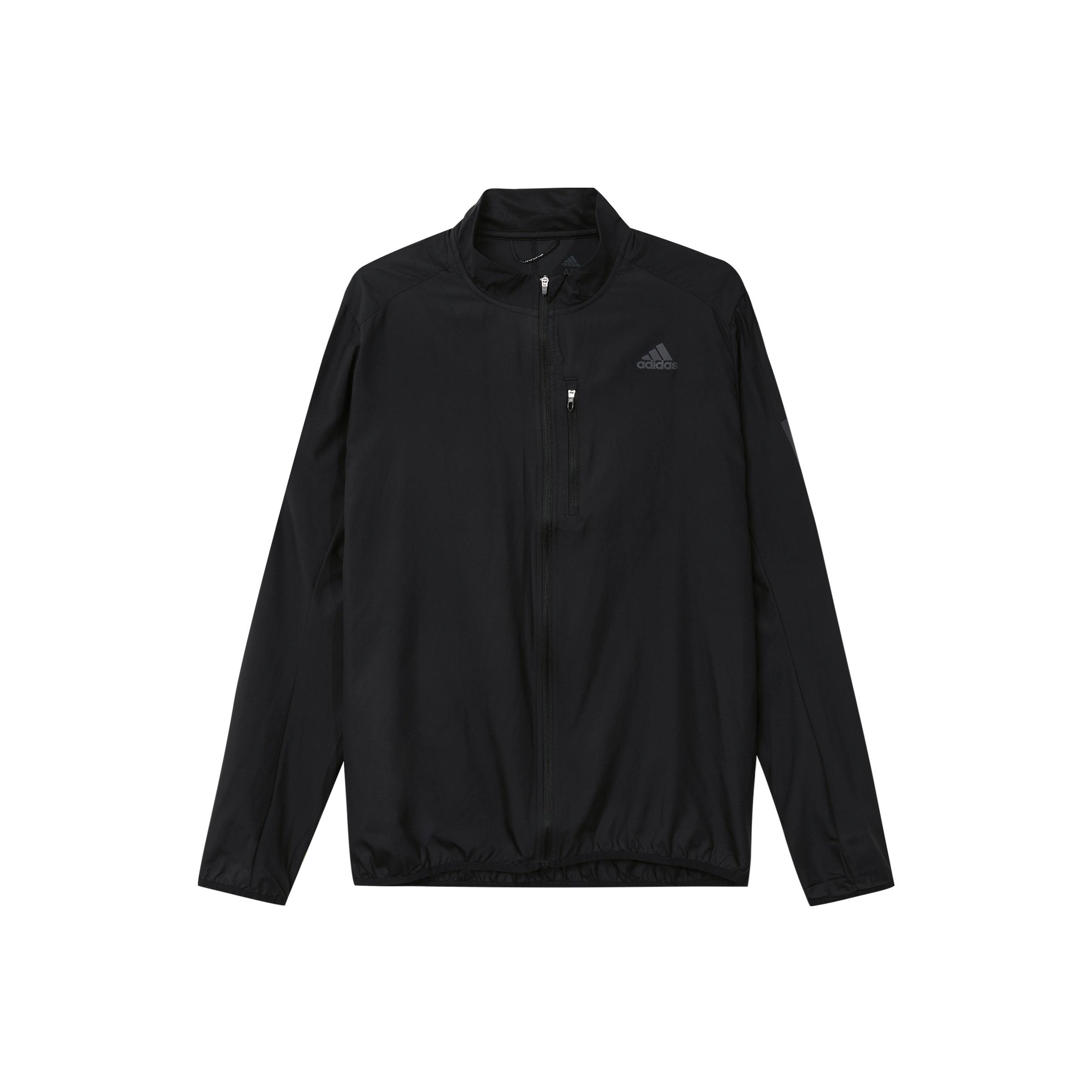 Adidas Own The Run Светоотражающая печать Беговая куртка Мужская Верхняя одежда Черный DQ2537 S