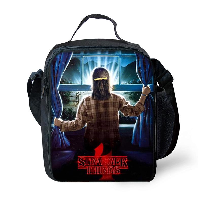 Stranger Things 4 Stranger Things Cartoon Shoulder Lunch Bag Outdoor Picnic Bag