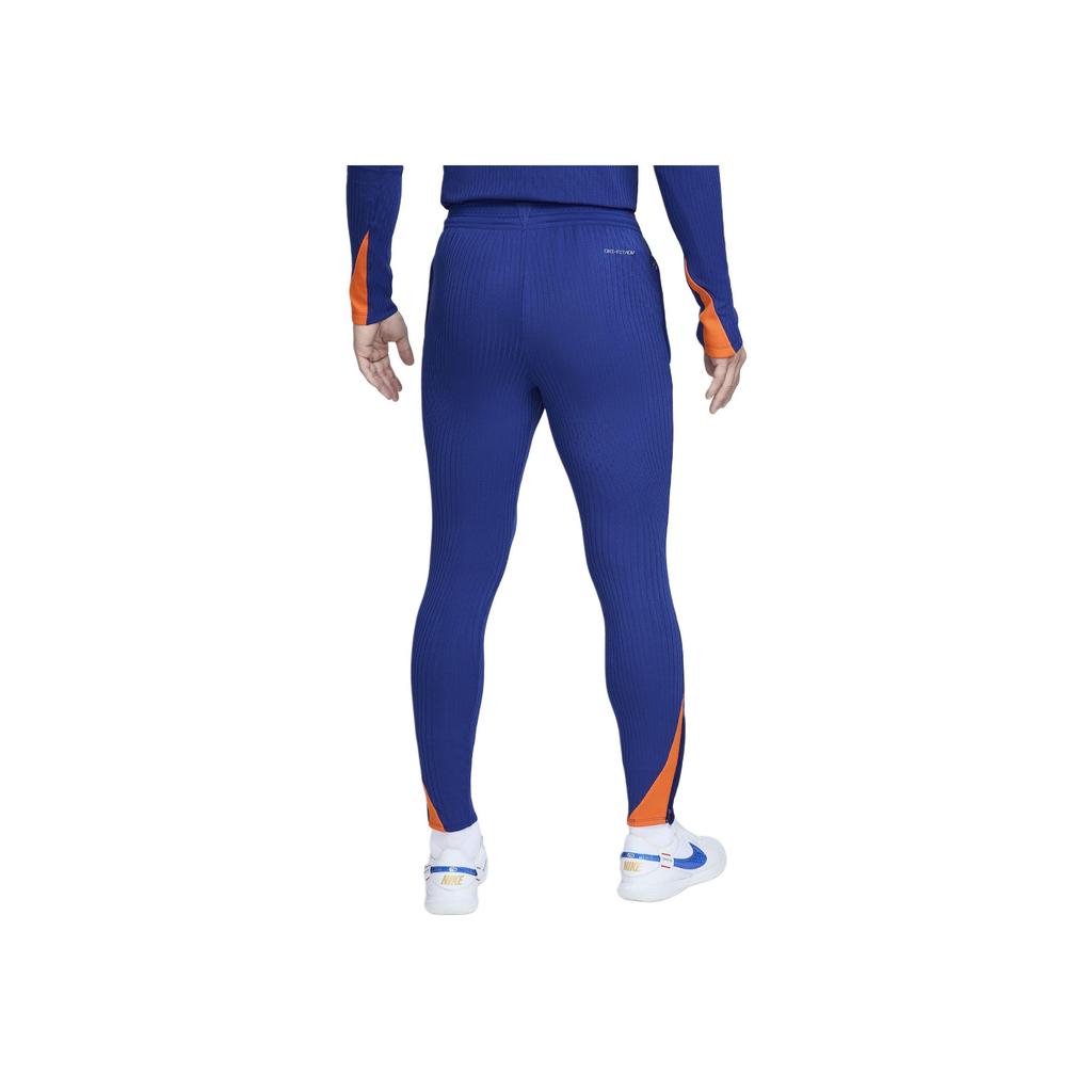 Nike Netherlands Strike Elite Color Block Comfortable Breathable Football Knitted Sports Pants Men bottoms Deep-Navy FJ2021-455