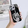 N148 Cartoon Middle Finger Phone Case for iPhone 16 15 Pro Max Samsung S24 Ultra A54 A35 Xiaomi Redmi Note 13 12 Pro Plated Frame Tempered Glass Cover