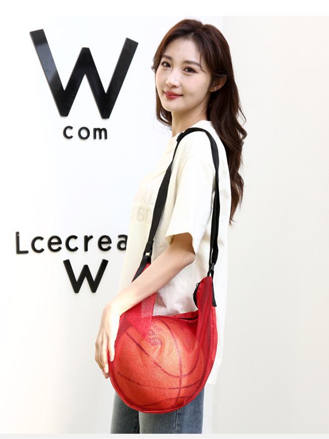 Mountain Poetry Sports Backpack: Single Shoulder Crossbody Bag for Basketball, Volleyball, and Football