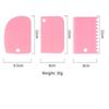 3pcs Plastic Cake Cream Spatula Dough Butter Batter Scraper Baking Tools for Home Baking Cutting Tools Kitchen Accessories