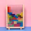 HSRG 3D Tetris Creative Russian Desktop Game Building Blocks Board Tangram Math Kids Educational Toy, Helps Intelligence Development