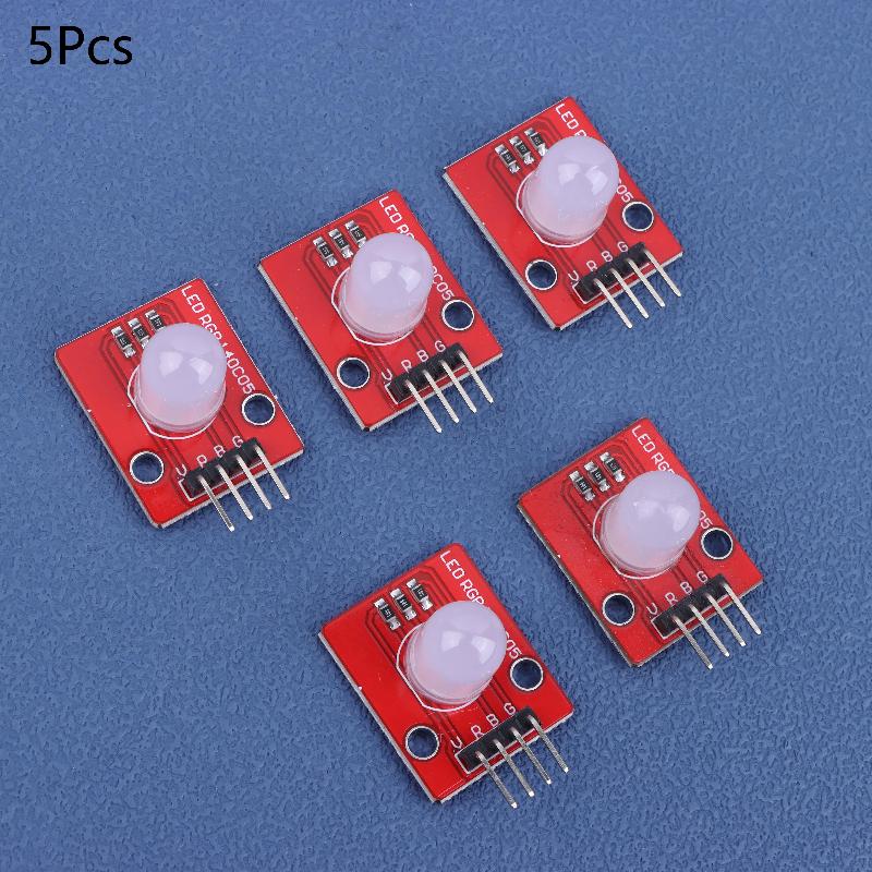 5Pcs 10Mm Full Color Three-Color Compatible Rgb Led Module140C5 Electronic Building Blocks For Arduinos Diy Starter Kit