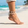 Summer Beach Shell Anklet For Women Bohemian Braided Rope Adjustable Chain Bangle Girls Leisure Vacation Jewelry