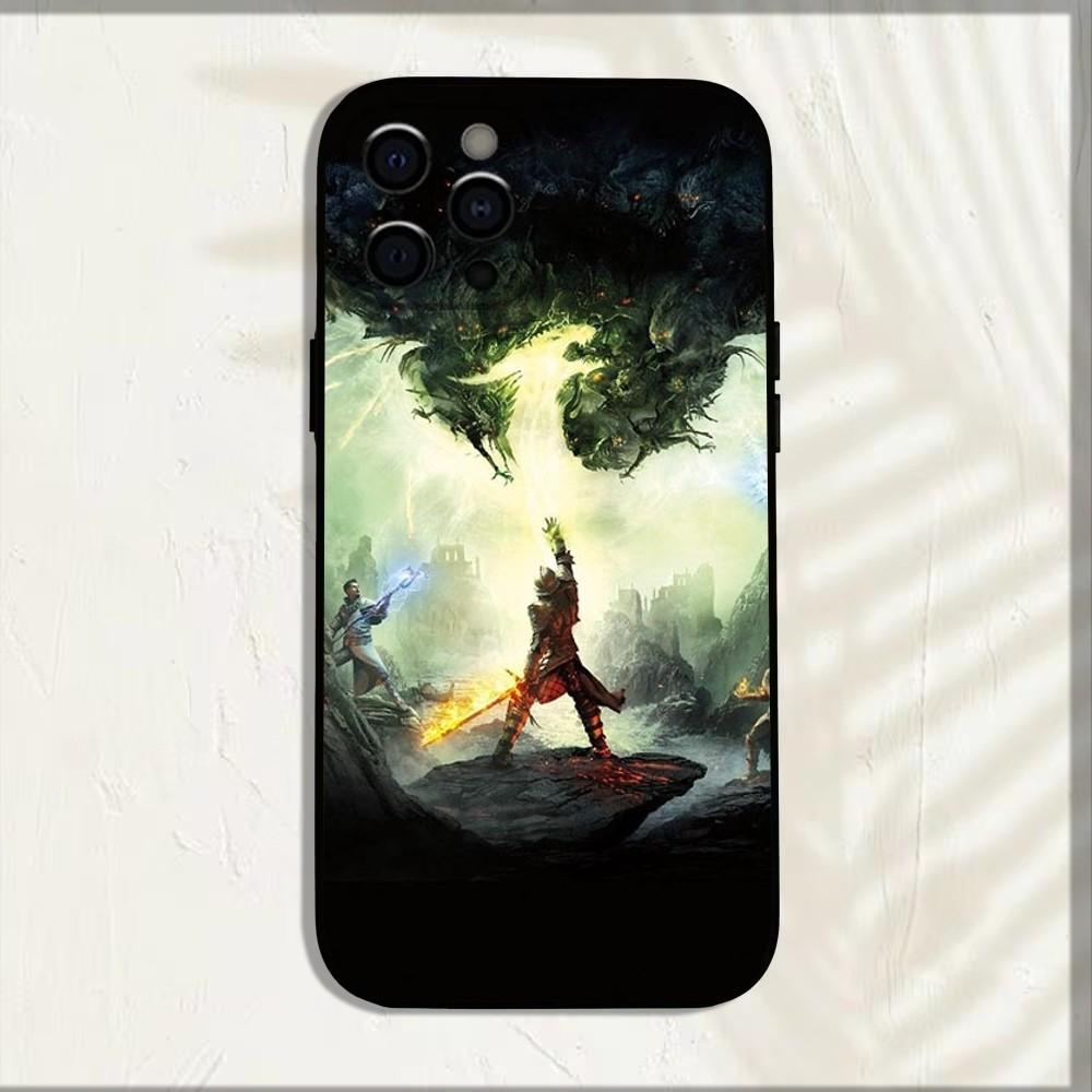 Dragon A-Age Inquisition Game Phone Case For Apple iPhone 15,14,13,12,11,Pro,X,XS,Max,XR,Plus,Mini Soft Black Cover