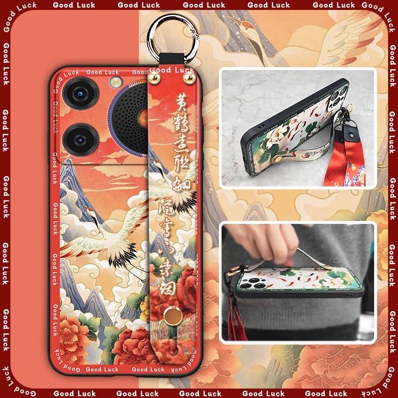 Staubdichter Ring Handyhülle Für ZTE Nubia Music Armband Ältere Dame Ständer Handyhalter Rückseite Stoßfest