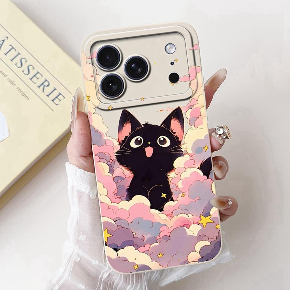 Cute Cartoon Phone Case For iPhone 17 Pro Max 17 Air Soft Silicone Shockproof Cases For iPhone17 17Pro 17Air Covers Bumpers