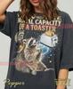 Mental Capacity Of A Toaster Comfort Colors® Tshirt, Raccoon Tees, Funny Retro Animal Sweater, Trash Panda Y2K Tanktop, 90S Meme Gift