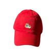 Cute Japanese-style retro puppy embroidered soft-brim baseball cap for women with large head circumference, makes the face look smaller, wide-brimmed
