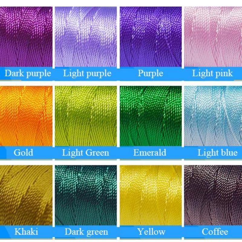 Nylon Cord For Necklace Bracelets 0.8mm*20m DIY Jewelry Thread High Quality Cords Jewelry Accessories